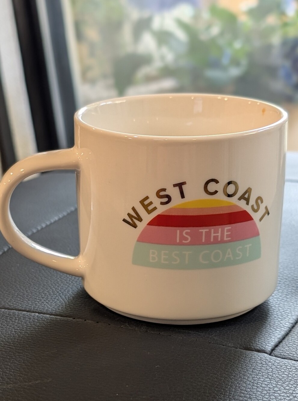 Threshold White Ceramic Mug with Colorful West Coast Is The Best Coast Graphic - Picture 5 of 5